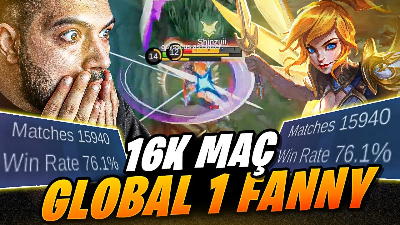 DÜNYANIN EN İYİ FANNY OYUNCUSU 16K MAÇ İLE ARTIK BU ÇOCUK! - Mobile Legends