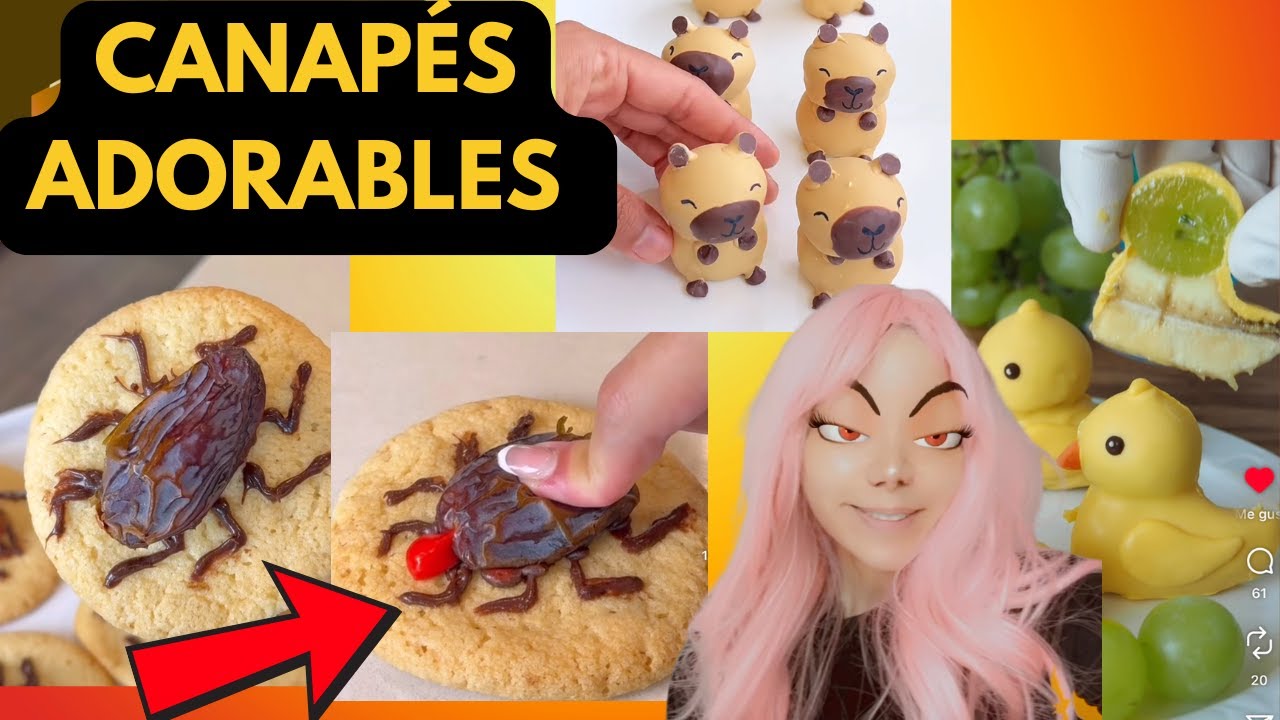 GALLETAS DE CUCARACHA ! CANAPÉS ADORABLES FÁCILES
