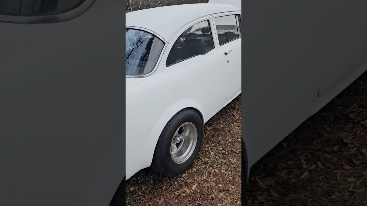 My 55 Chevy gasser running on 