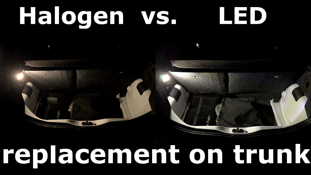 How to replace the halogen trunk lights on VW e-up with LED