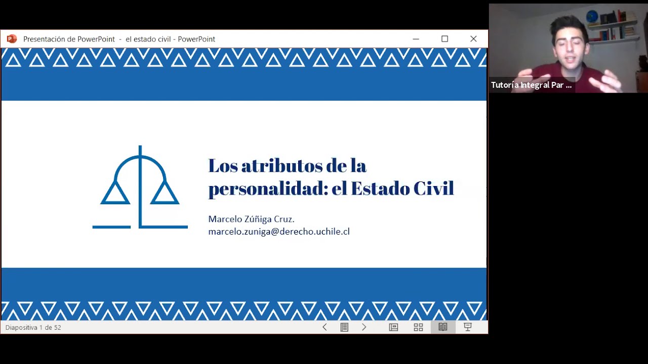 15.- Tutoría Derecho Civil I: Estado Civil (atributos de la personalidad)