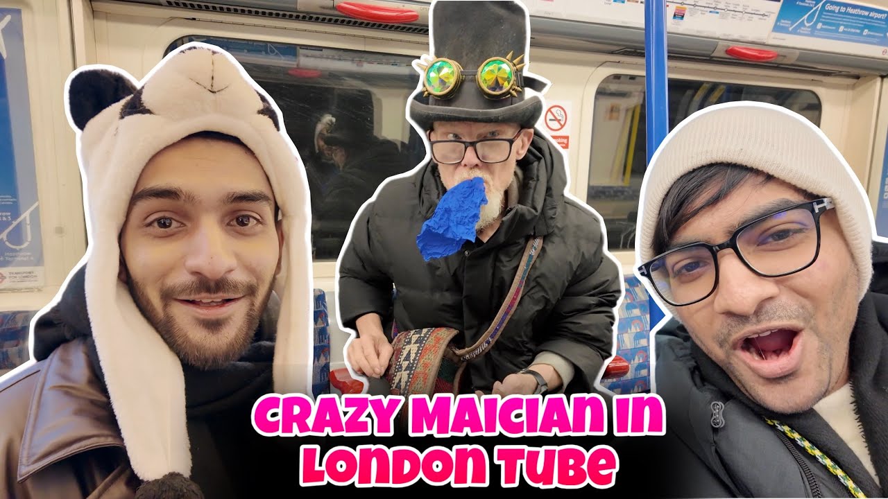 We Met The Crazy Magician in London Tube 😳 | Winter Wonderland Vlog - 1