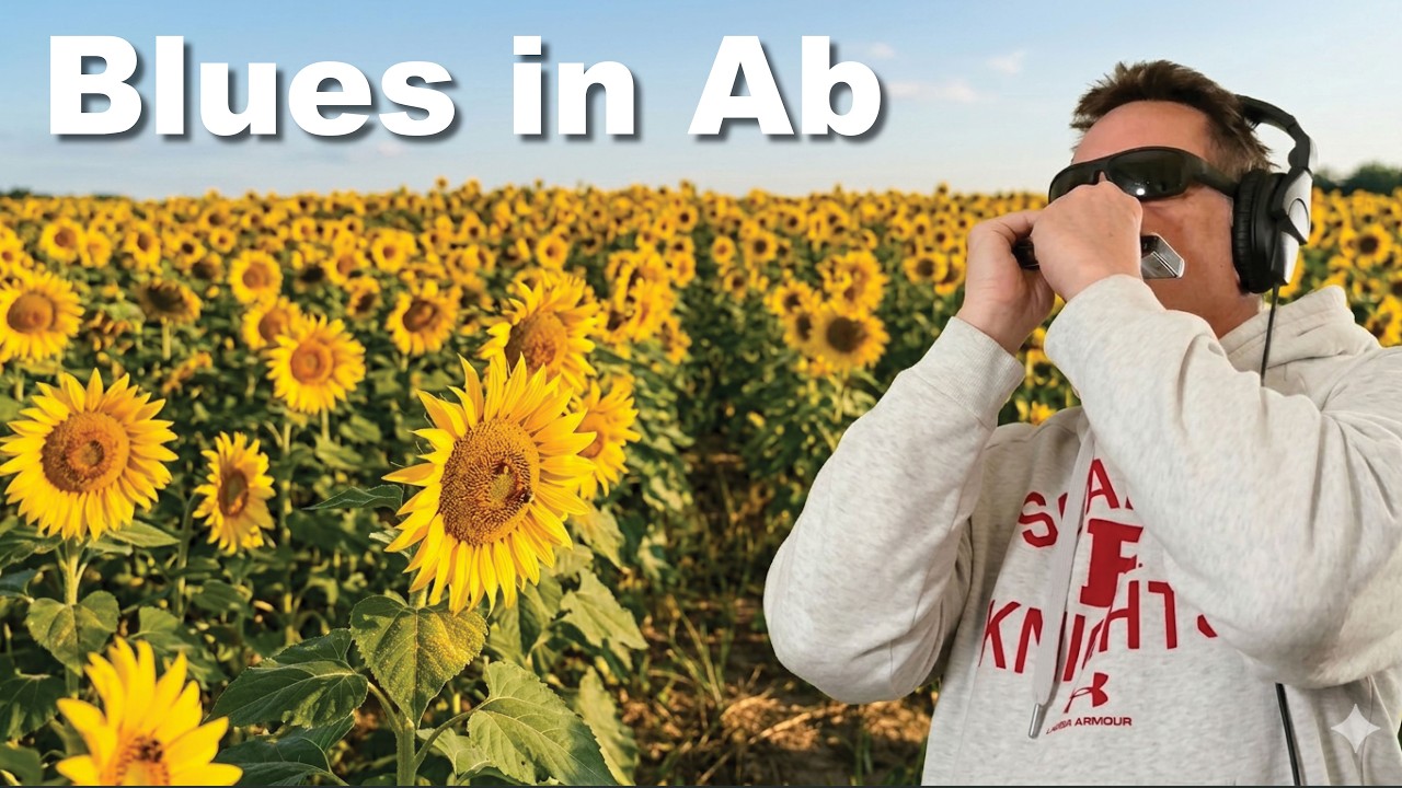 Blues in Ab on a 14-hole C Chromatic Harmonica