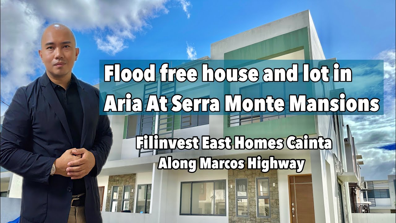 Flood free house and lot for sale in Aria At Serra Monte Mansions Filinvest East Homes Cainta