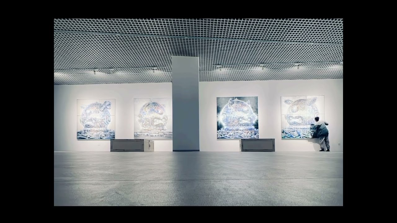 Qinglu Liu's work [Astronaut Deer/NFT Parachute] series, oil painting 1 million &yen;/120,000 $/2.6 BTC