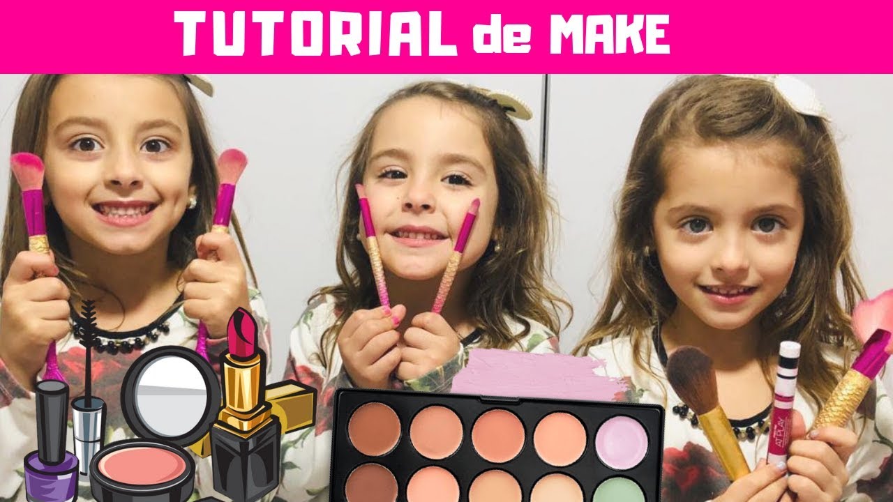 TUTORIAL DE MAKE COM AS TRIGÊMEAS