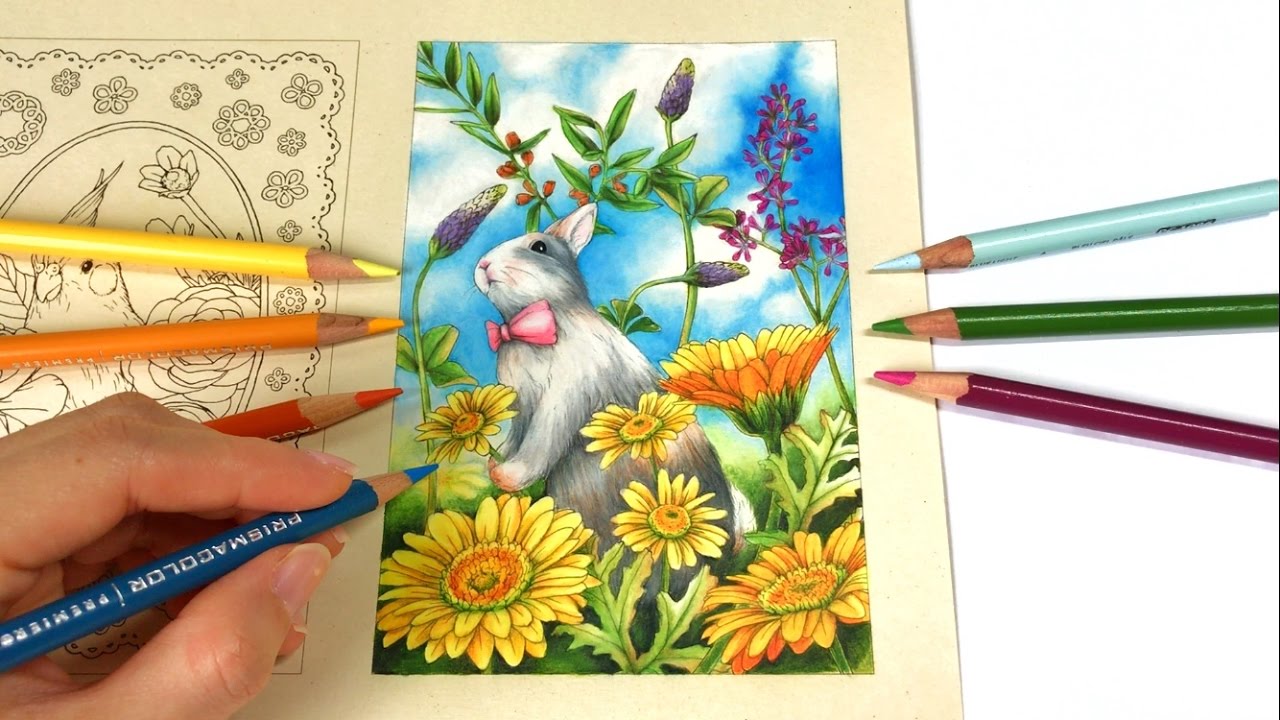 First Day of Spring 2017 | Menuet de bonheur coloring book by Kanoko Egusa