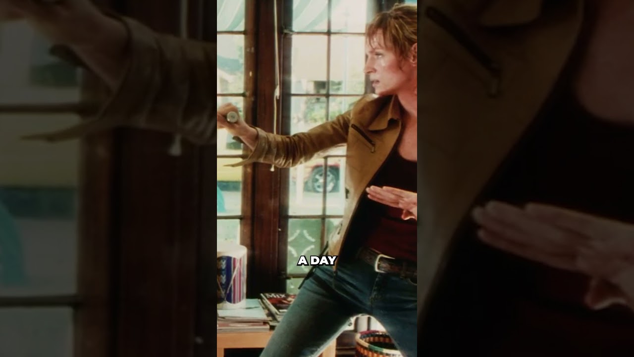 Uma Thurman&rsquo;s Brutal Training & Car Crash on Kill Bill 😱 #umathurman #killbill #hollywood