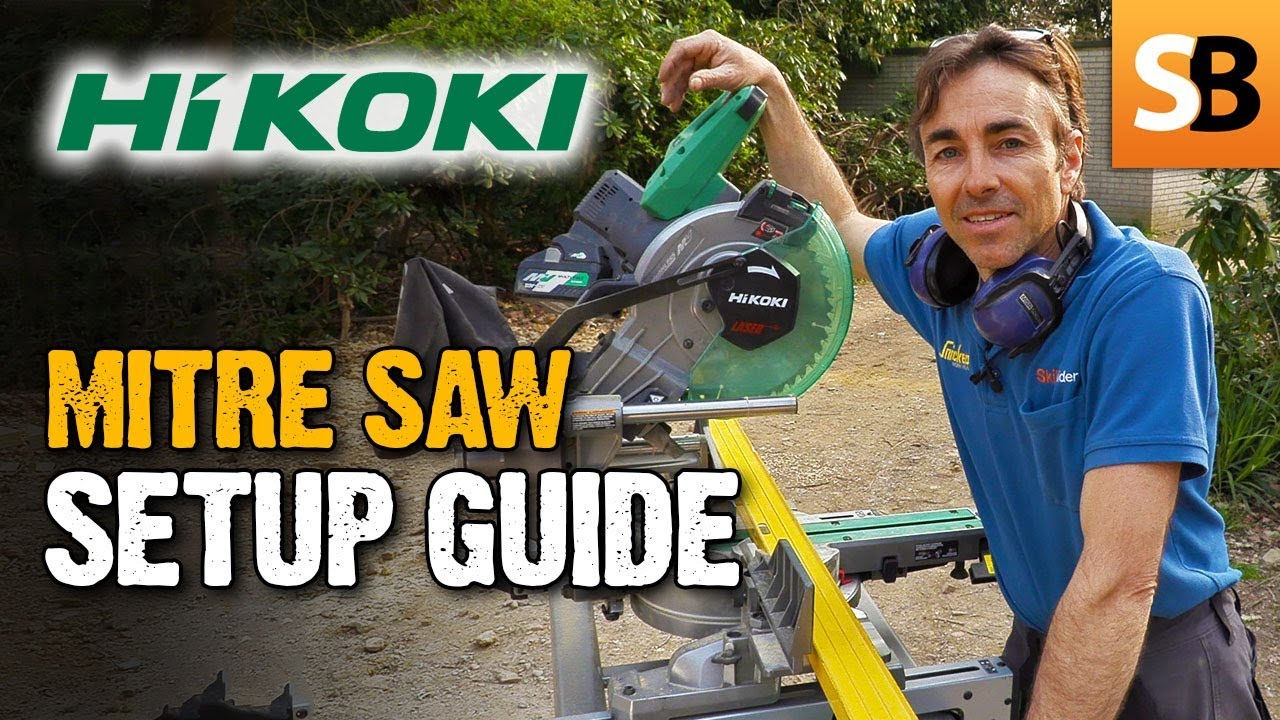 Robin sets up HiKOKI's Cordless 36V Mitre Saw