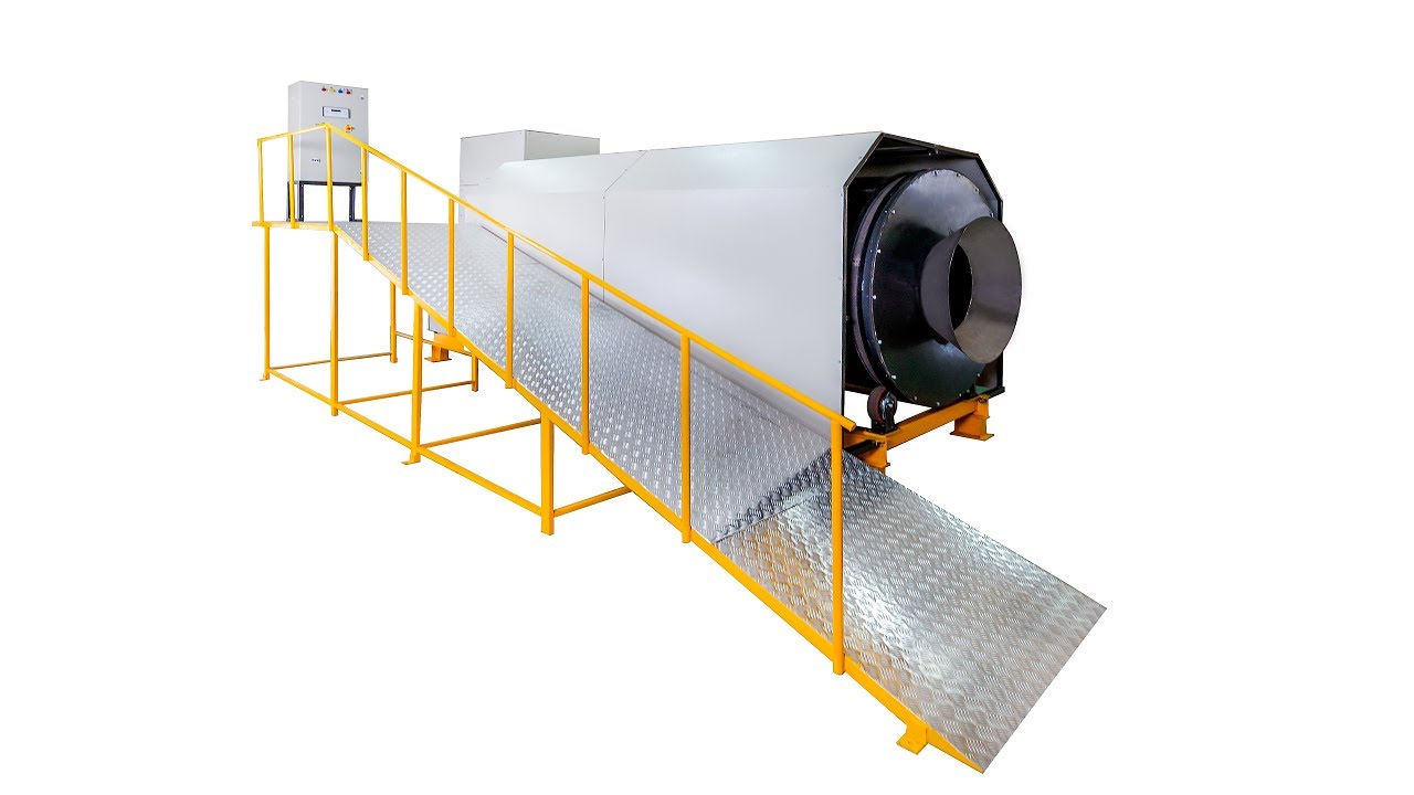 SMART Drum Composting Machine With Conveyor