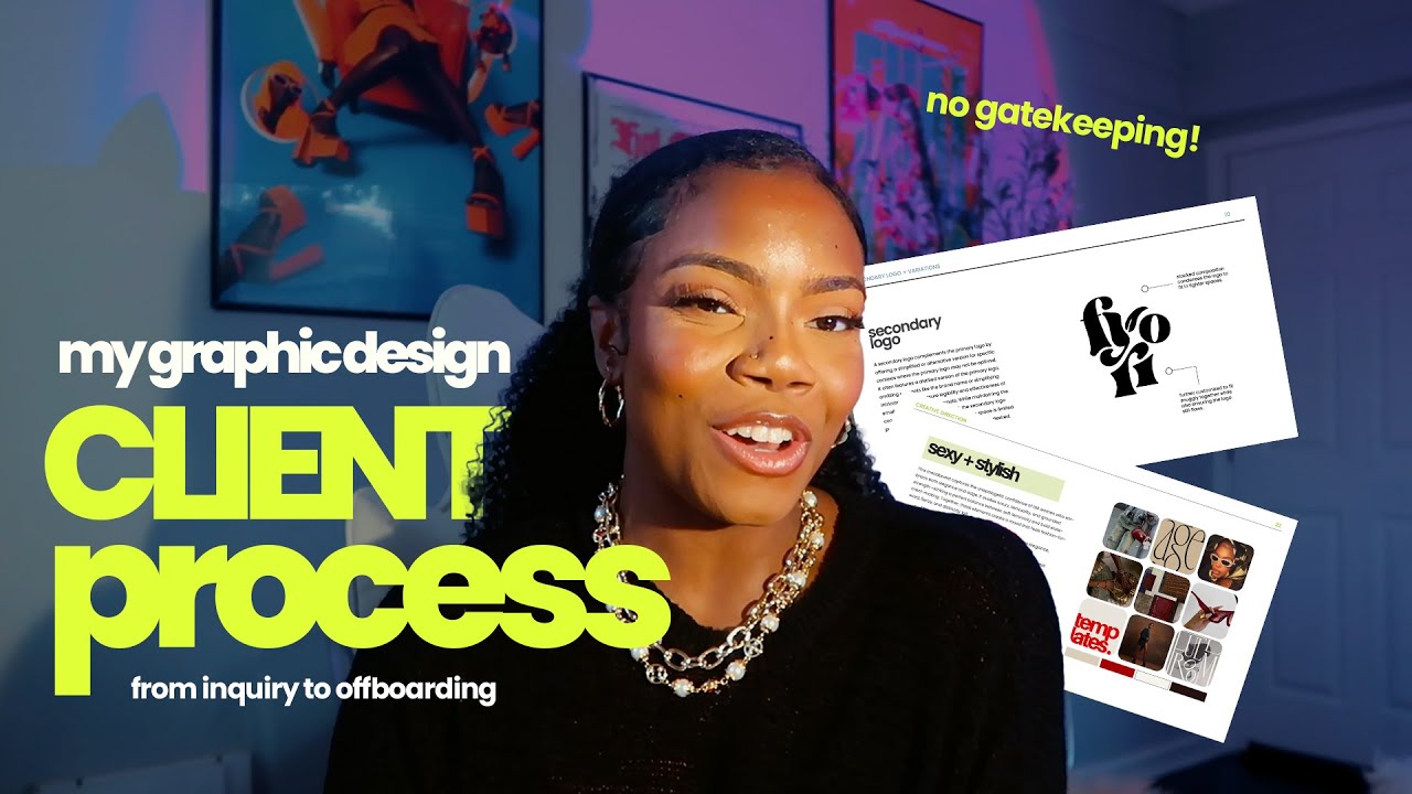My ENTIRE  Graphic Design Client Process from INQUIRY to OFFBOARDING || NO GATEKEEPING!!