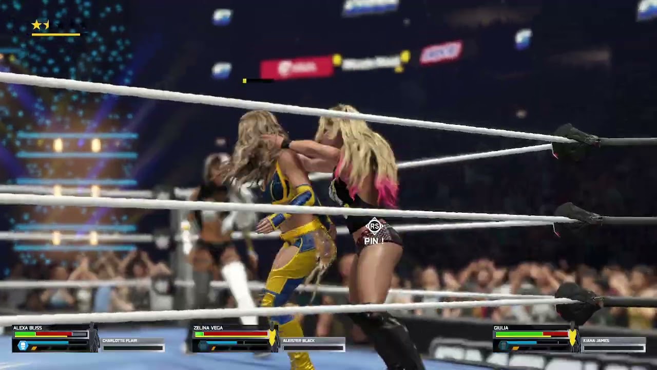 wwe 2k25 alexa bliss vs zelina vega vs giulia