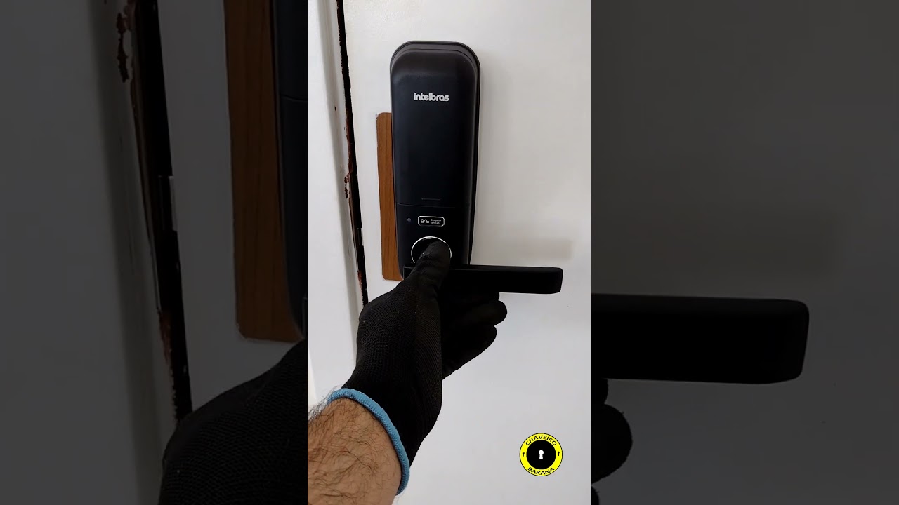 INSTALA&Ccedil;&Atilde;O FECHADURA DIGITAL INTELBRAS FR320 CONCLU&Iacute;DA COM SUCESSO!
