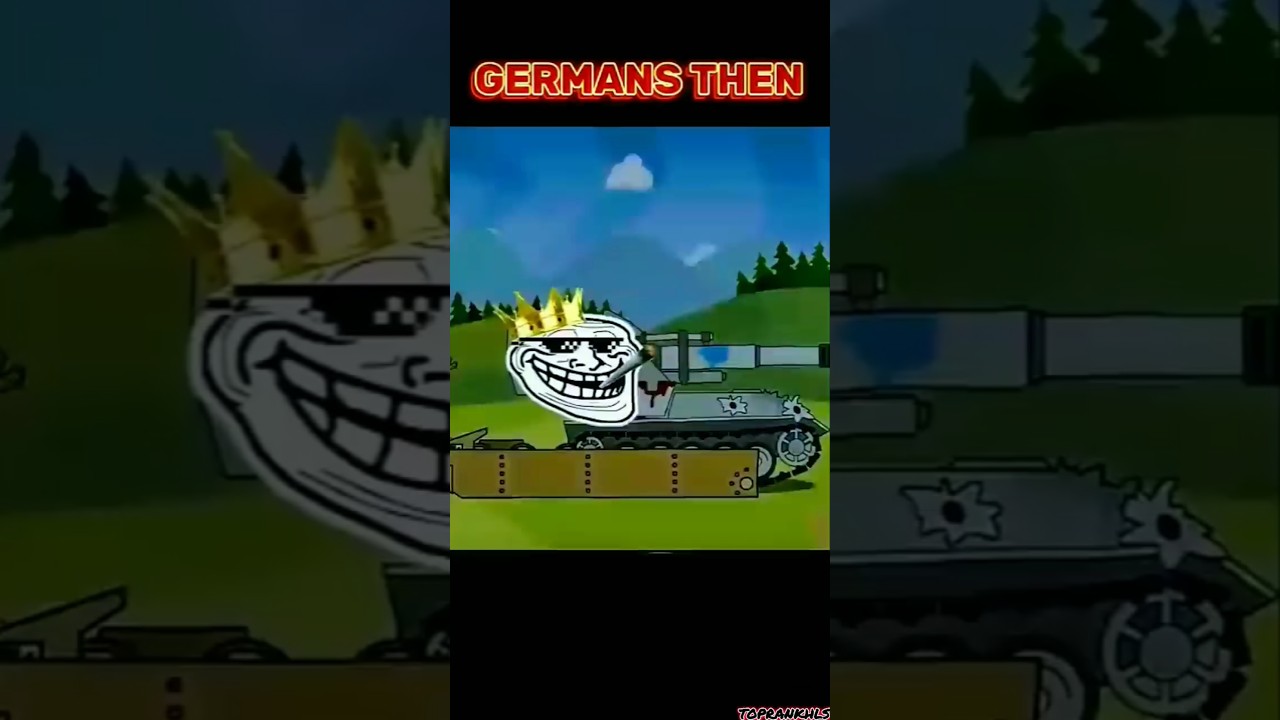 GERMAN TANKS NOW VS THEN #homeanimations #tank #tanks #youtubeshorts #shorts #gaming #cartoon #edit