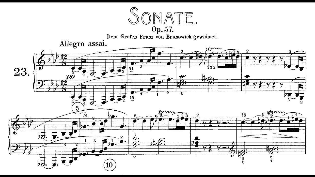 Beethoven: Sonata No.23 in F Minor, 