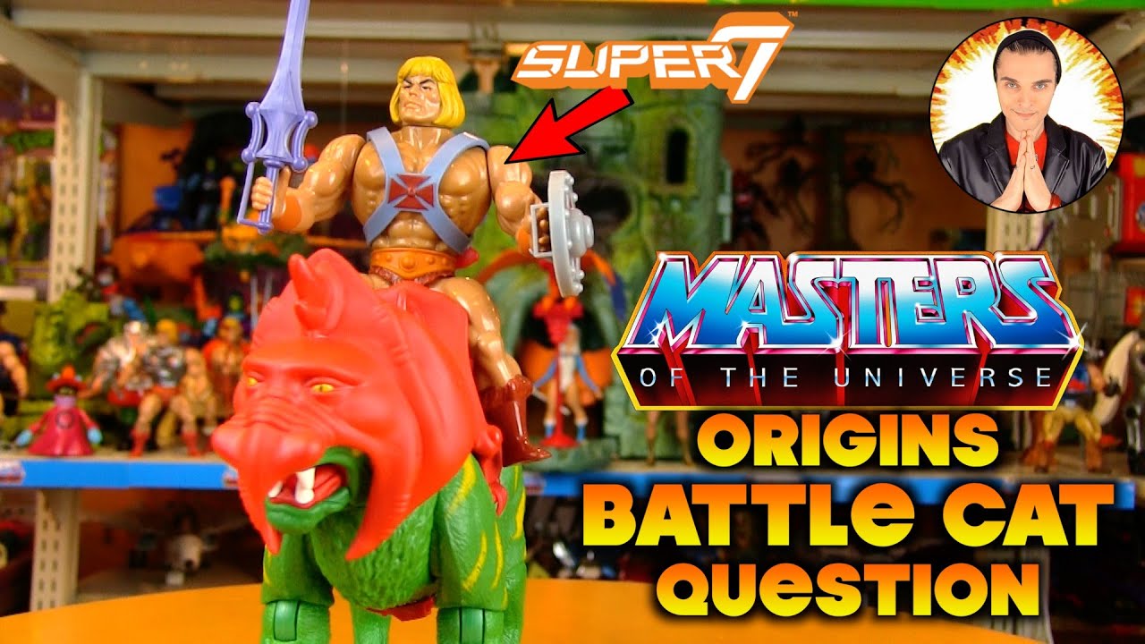 Masters of the Universe Origins BATTLE CAT addendum: Super7 Vintage He-Man Compatibility Question