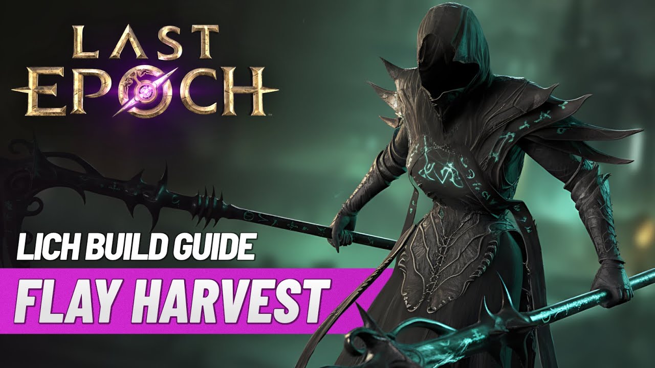 Last Epoch SUPER Necrotic Crit Lich Endgame Build Guide! Flay With Automatic HARVEST! Easy Peasey!