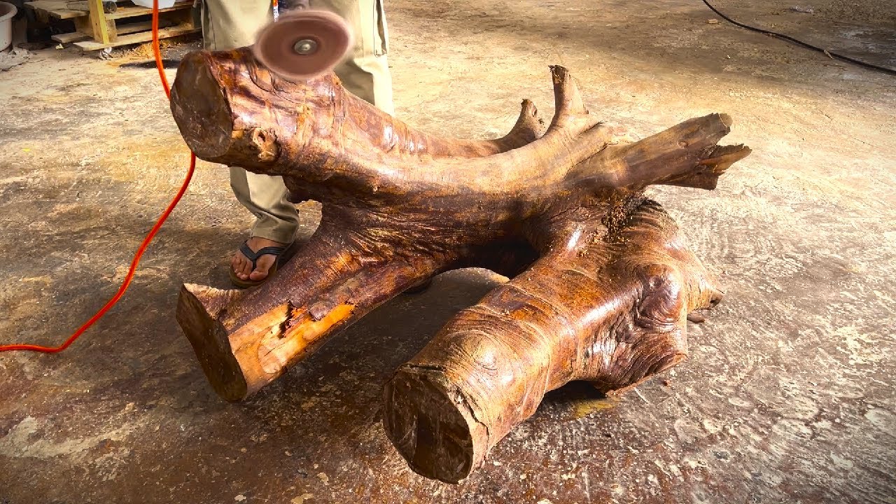How Fascinating! A Young Carpenter Has Transformed Decaying Tree Stumps Into Unique Works Of Art.