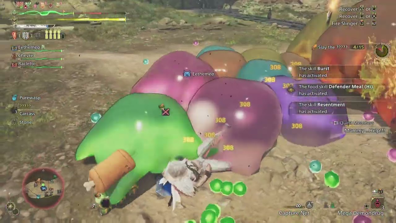 Monster Hunter Wilds_Neon Neopterons_Slay 15 Jigglysquirm