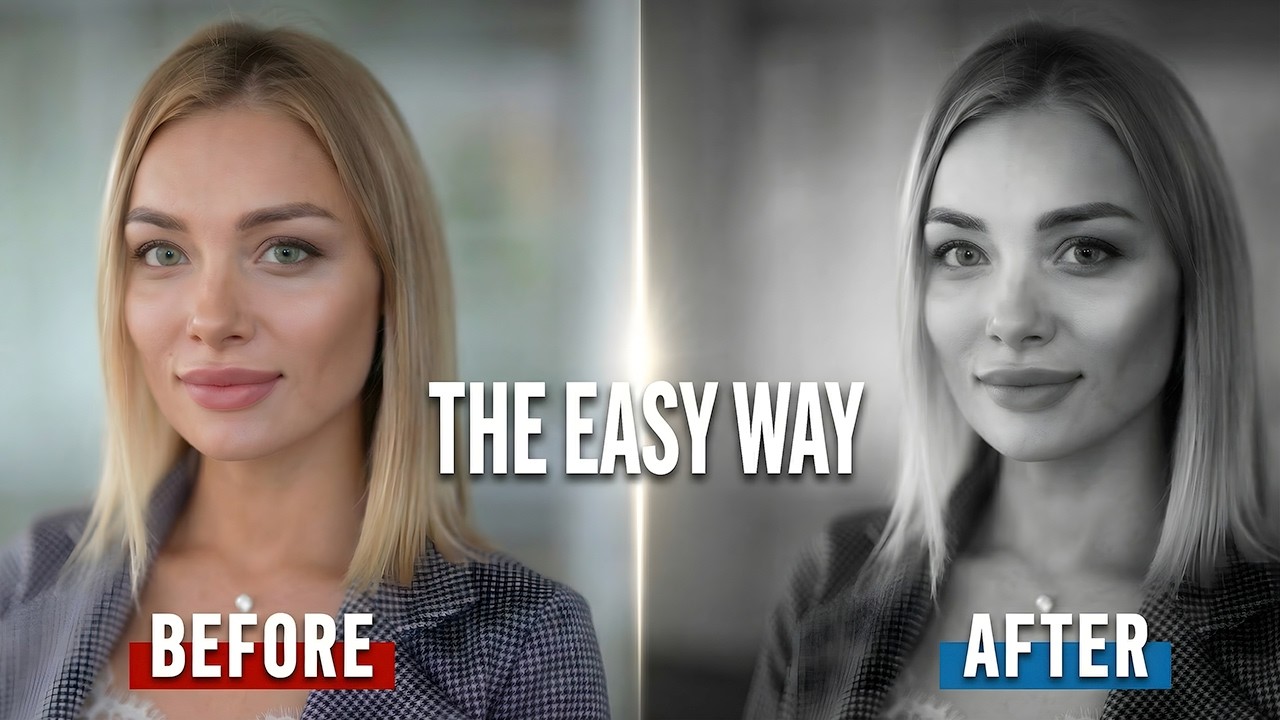 Вы неправильно обрабатываете черно-белые портретные фотографии – вот профессиональный способ.