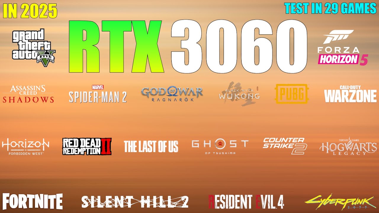 RTX 3060 - Test in 29 Games in early 2025 - still Worth for 1080p Gaming?
