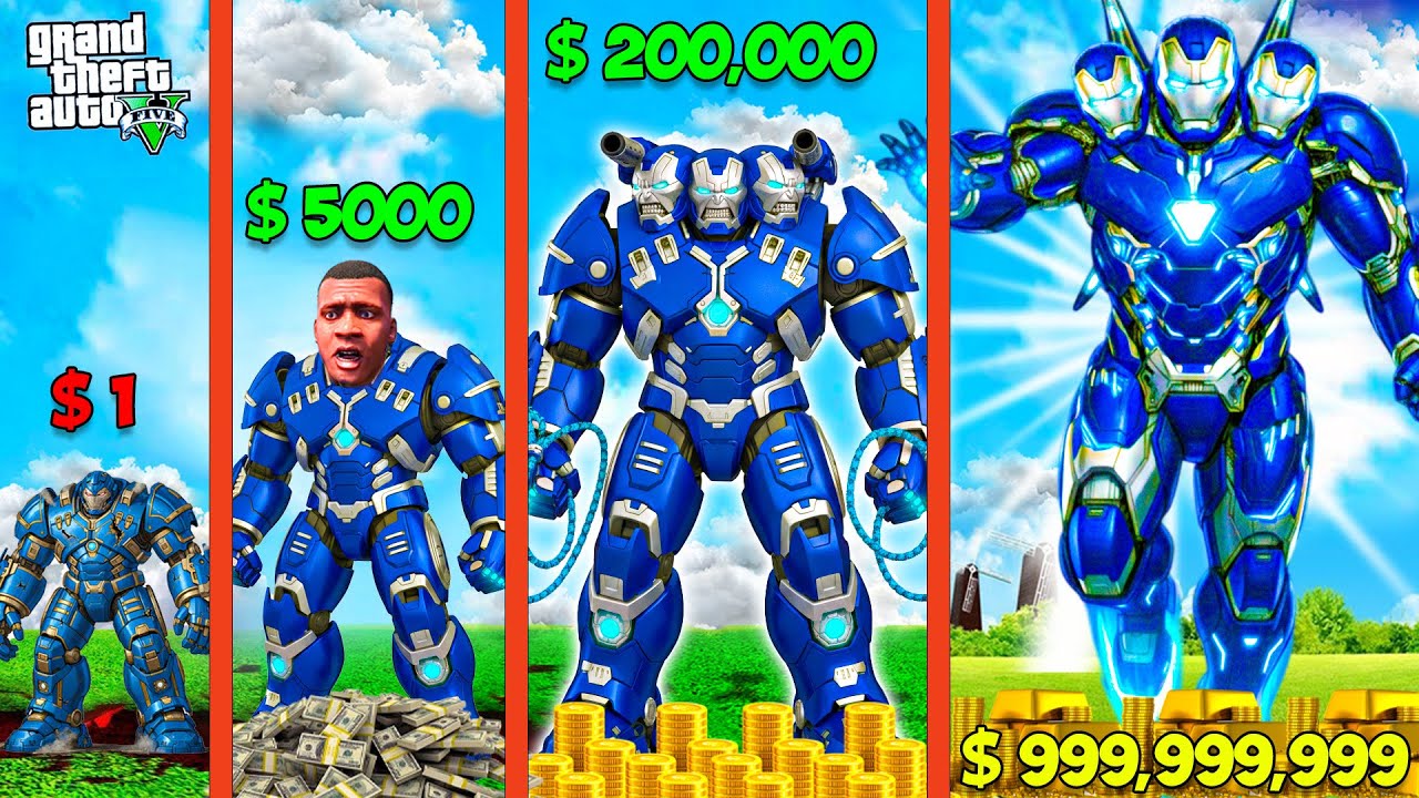 $1 BLUE HULKBUSTER to $1,000,000,000 BLUE HULKBUSTER in GTA 5
