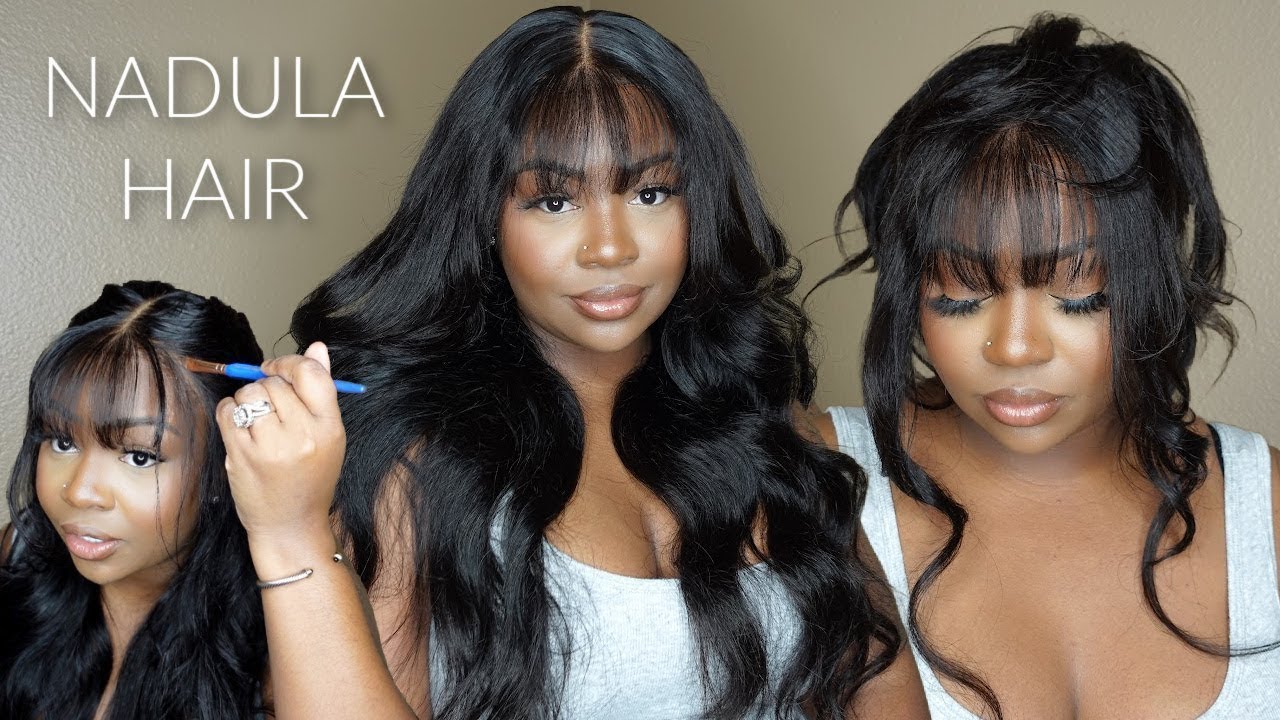 *Instant Style!✨* Effortless Curtain Bangs Wig: Glueless, 3 Styles, No-Skill Needed!@NadulaHair
