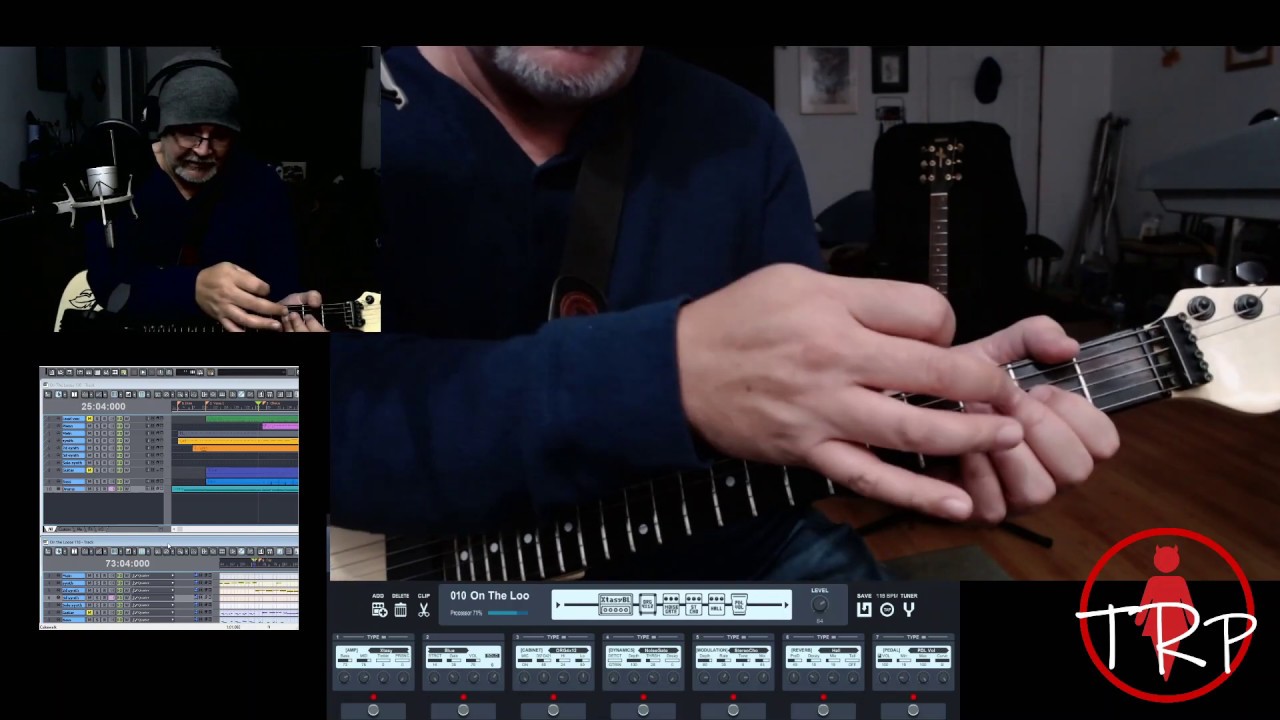 Saga On The Loose Guitar Lesson feat. Mackie ProFx8v2, Washburn Tour 24, Sennheiser MK4, Zoom G3xn