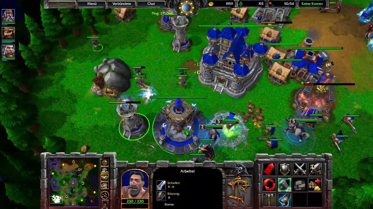 Warcraft 3 Reforged 1vs1 Human vs Orc [Deutsch/German] Full WC3 Gameplay