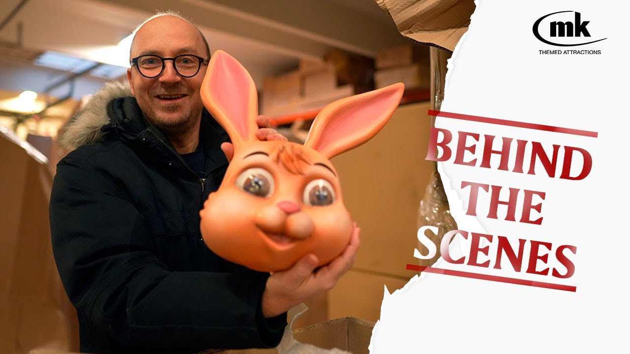 Exclusive behind the scenes footage of Easter theming for Amusement Parks