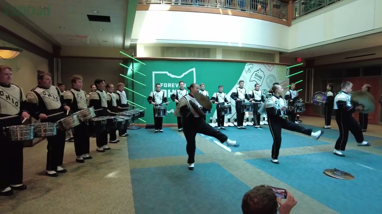Ohio University Marching 110 - 9/14/2024 Drumline Warmup