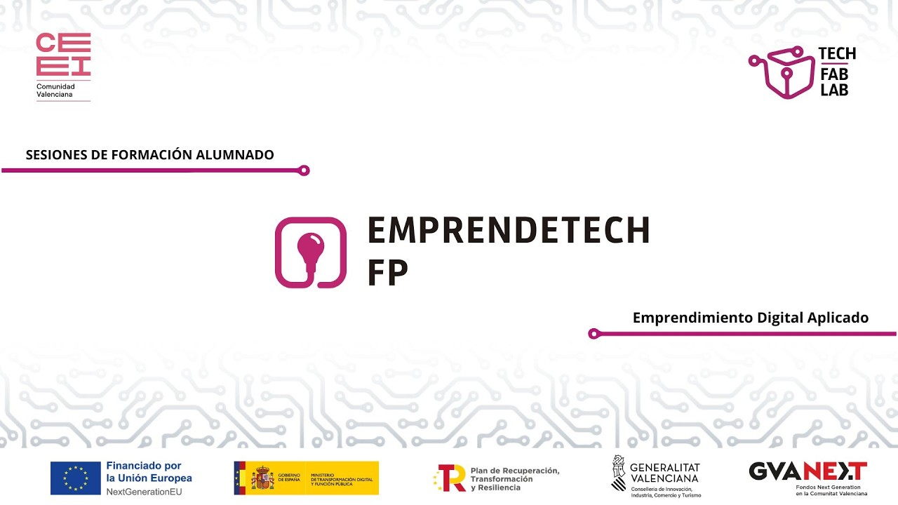 Tercera sesión online Emprendetech FP