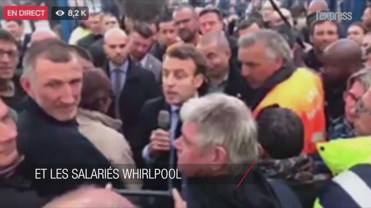 Whirlpool: l'échange tendu entre Emmanuel Macron et les salariés