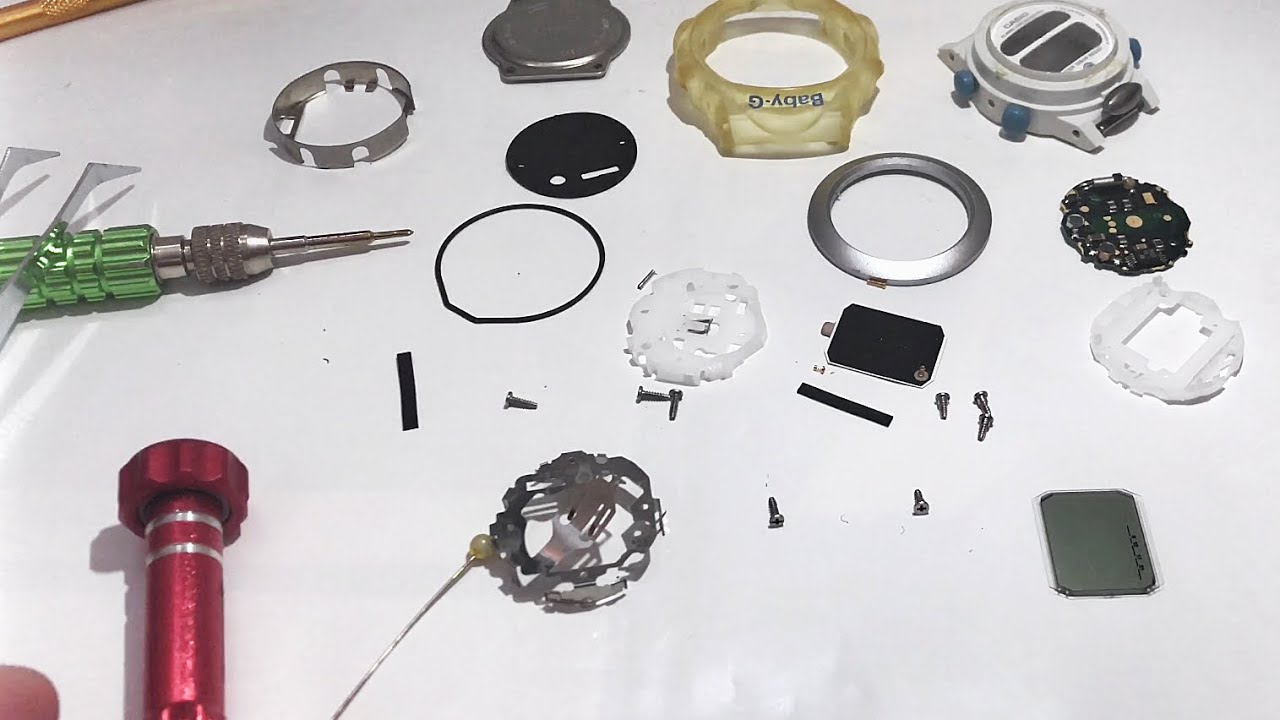 Casio Baby-G watch breakdown + battery swap | Reff: BG-380 model