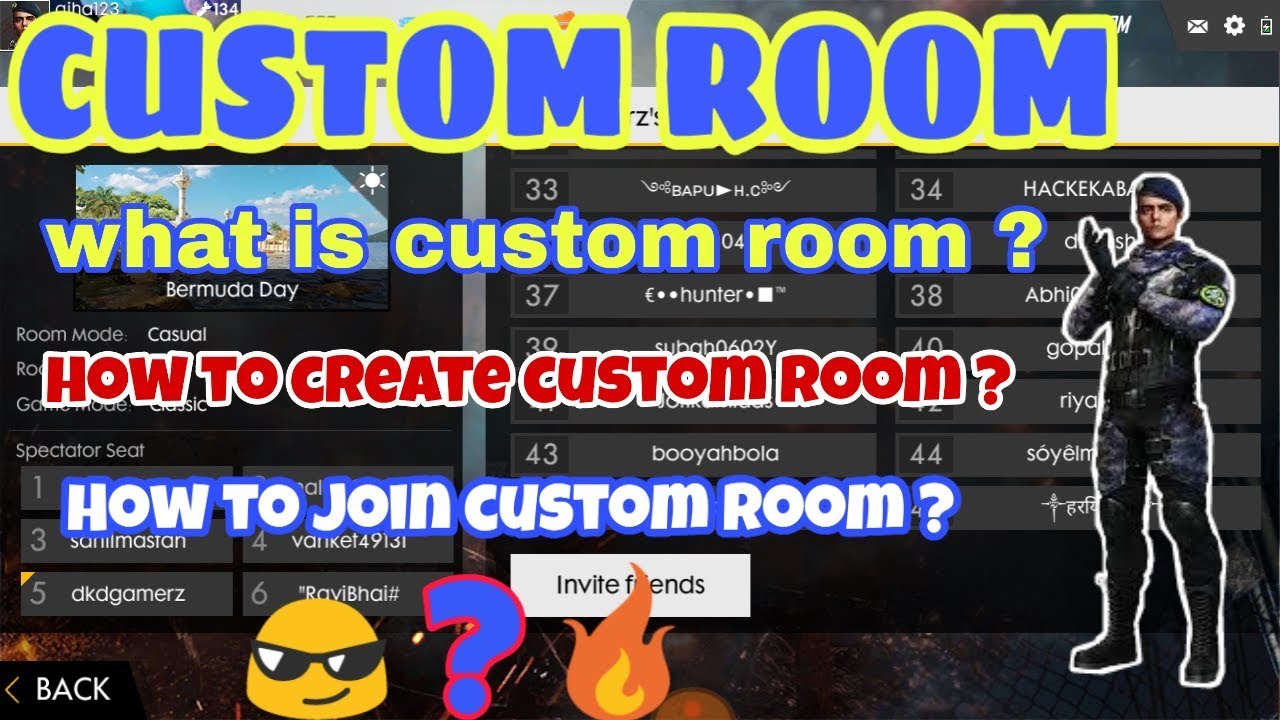 Free Fire | how to use custom room in free fire in hindi |