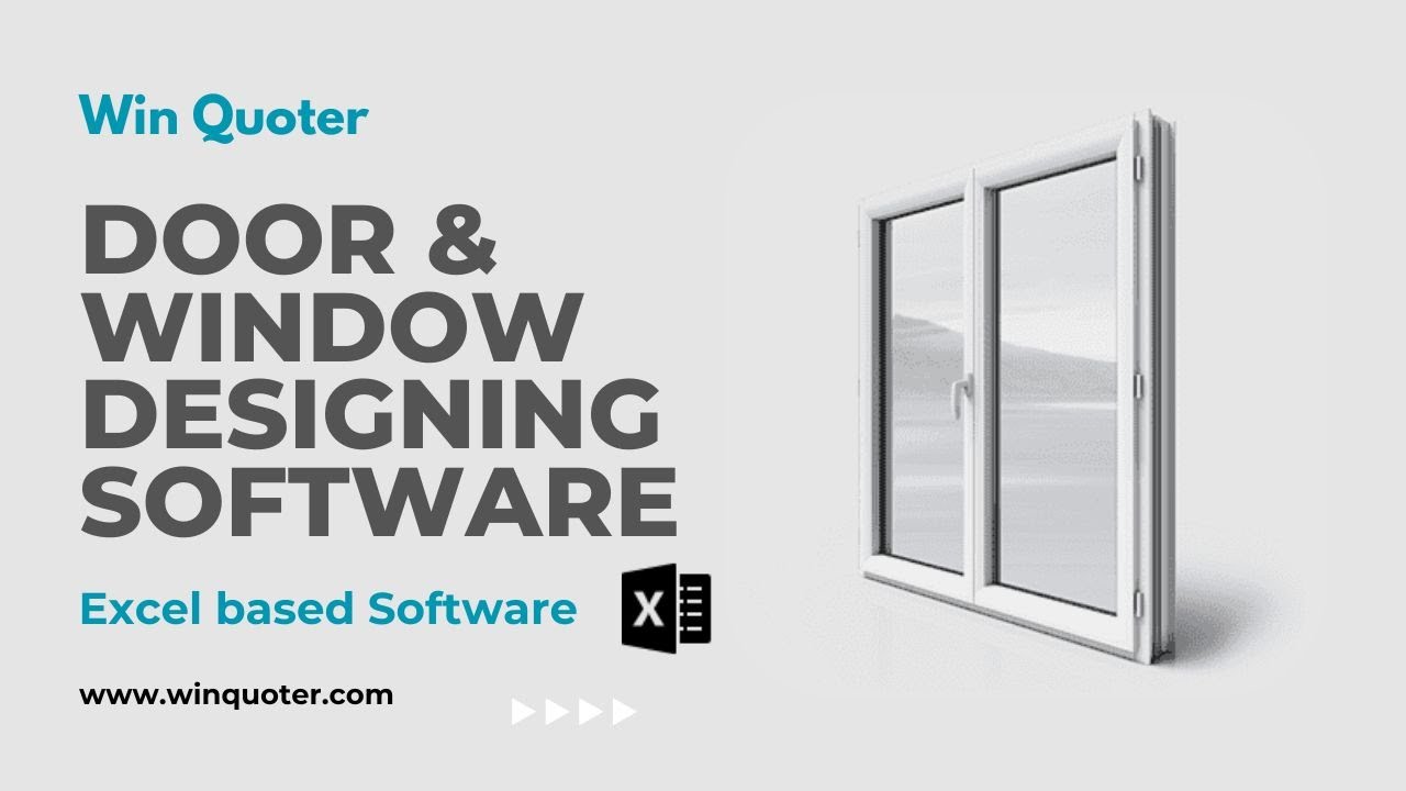 uPVC Door and Window Design with WinQuoter Excel: A Comprehensive Tutorial || Excel based software