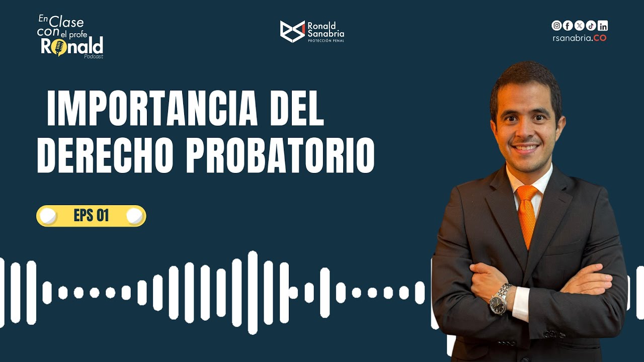 1. Importancia del derecho probatorio