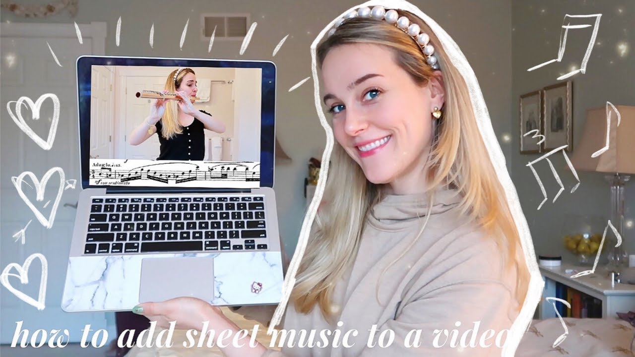 HOW TO ADD SHEET MUSIC TO A VIDEO | quick and easy iMovie editing tutorial 2020