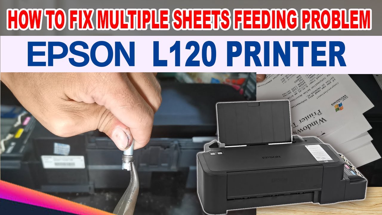 КАК УСТРАНИТЬ ПРОБЛЕМУ ПОДАЧИ НЕСКОЛЬКИХ ЛИСТОВ НА ПРИНТЕРЕ EPSON L120.