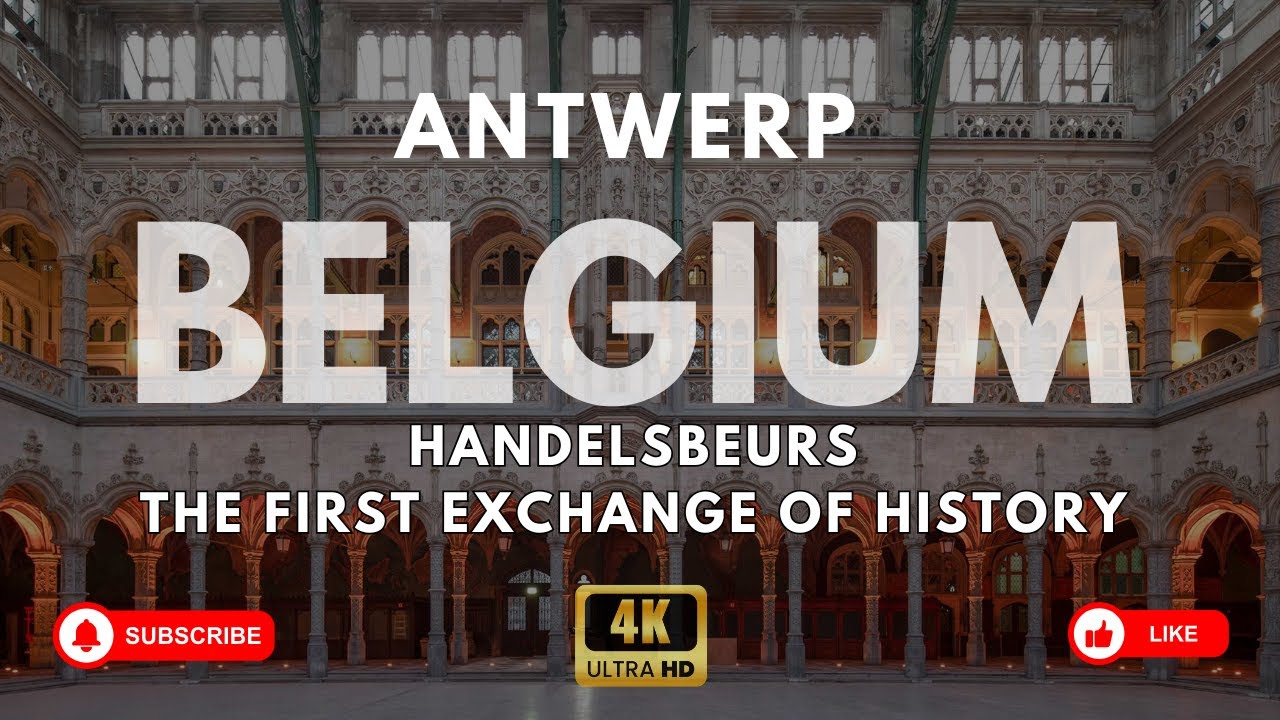 Hidden History of Antwerp | World&rsquo;s First Stock Exchange - 4K walking tour Belgium