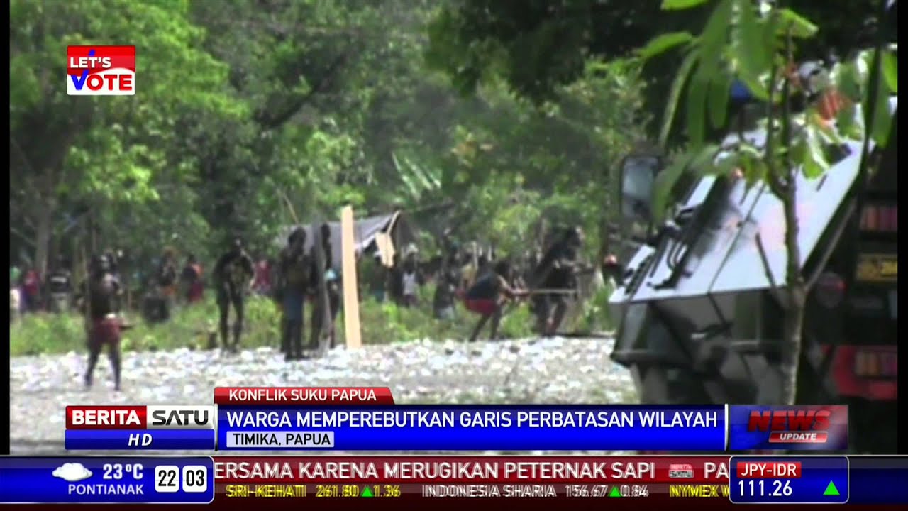 Dua Suku di Timika Perang Panah