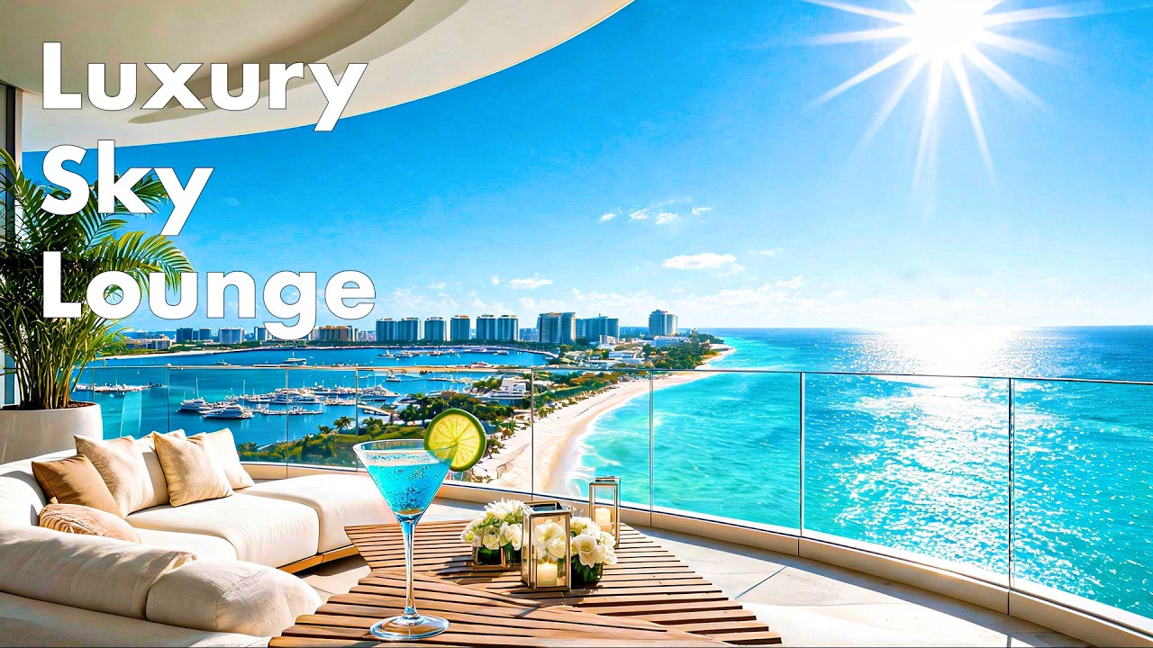 Luxury Sky Lounge ☀️ Panoramic Marina Vibes & Chillout Music for Deep Relaxation