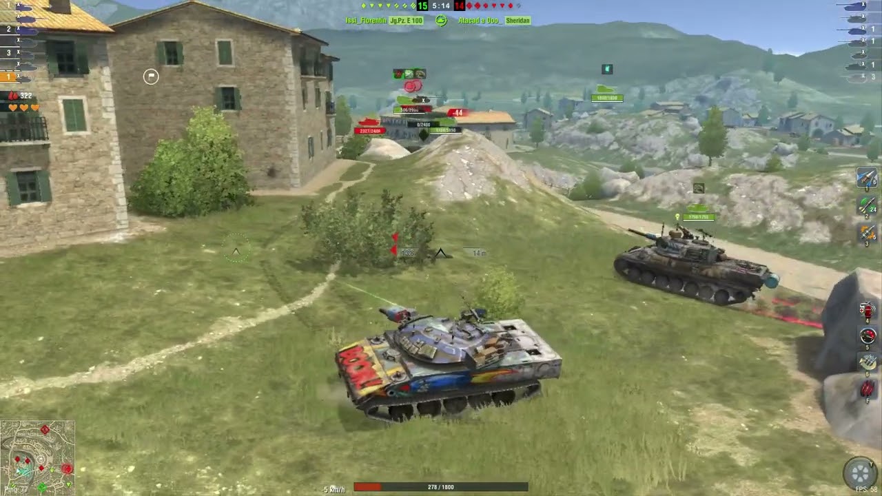 XM551 Sheridan Missile - 2 vehiculos destruidos - 6106 daño