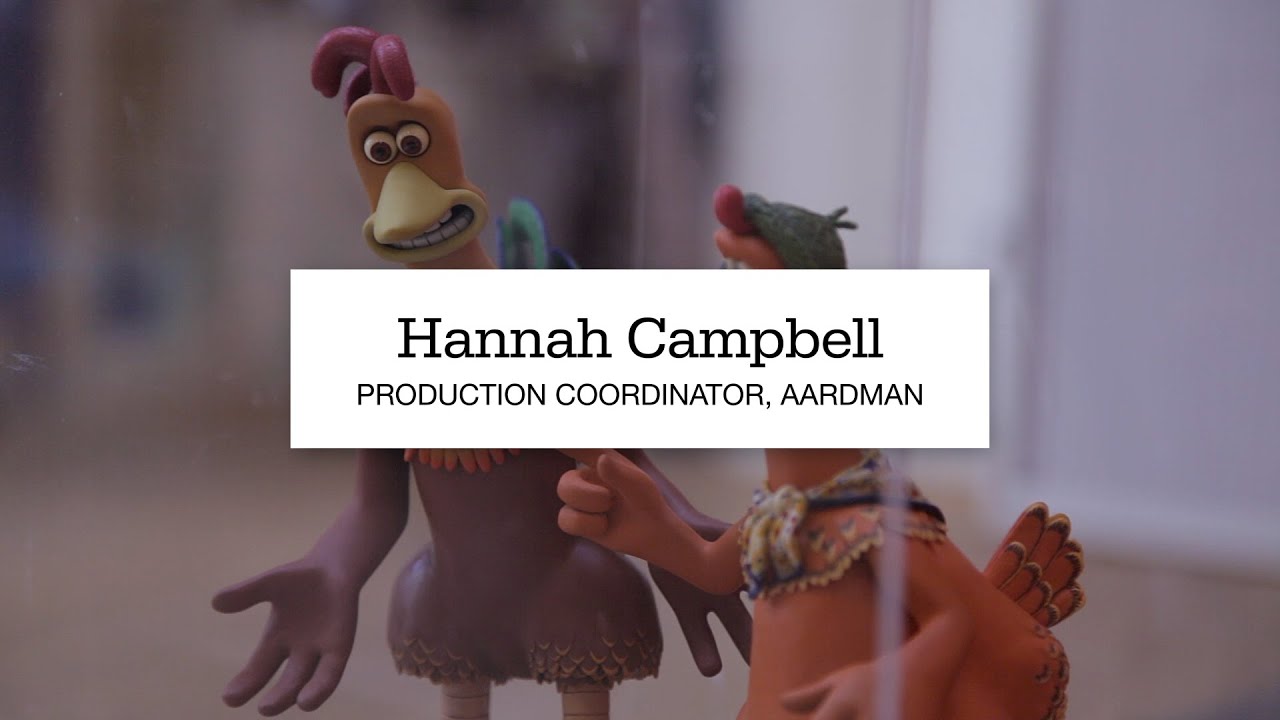 Hannah Campbell, Production Co-ordinator at Aardman