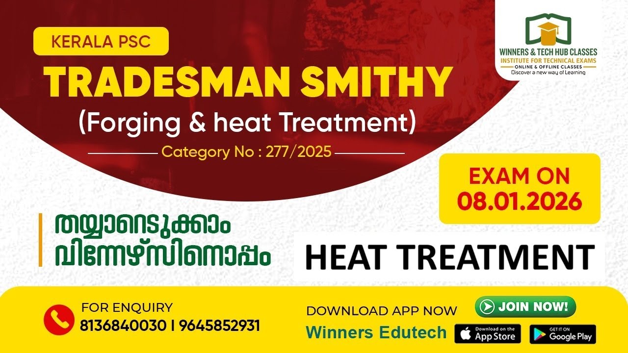 Кузница Tradesman | Керала PSC | Термическая обработка