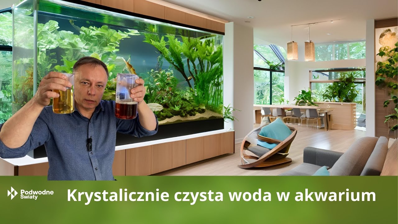 Krystalicznie czysta woda w akwarium