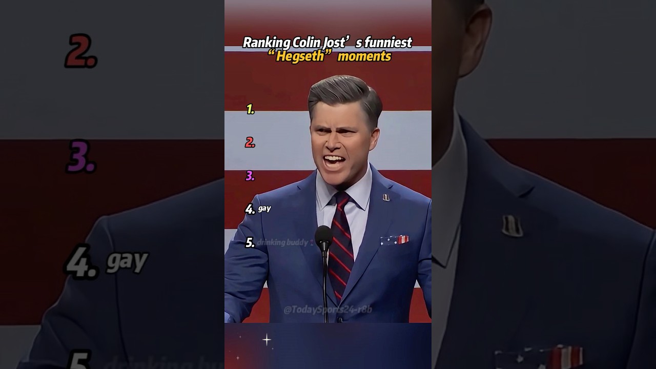 Ranking Colin Jost&rsquo;s funniest &ldquo;Hegseth&rdquo; moments.#ColinJost#Hegseth#snl#USA