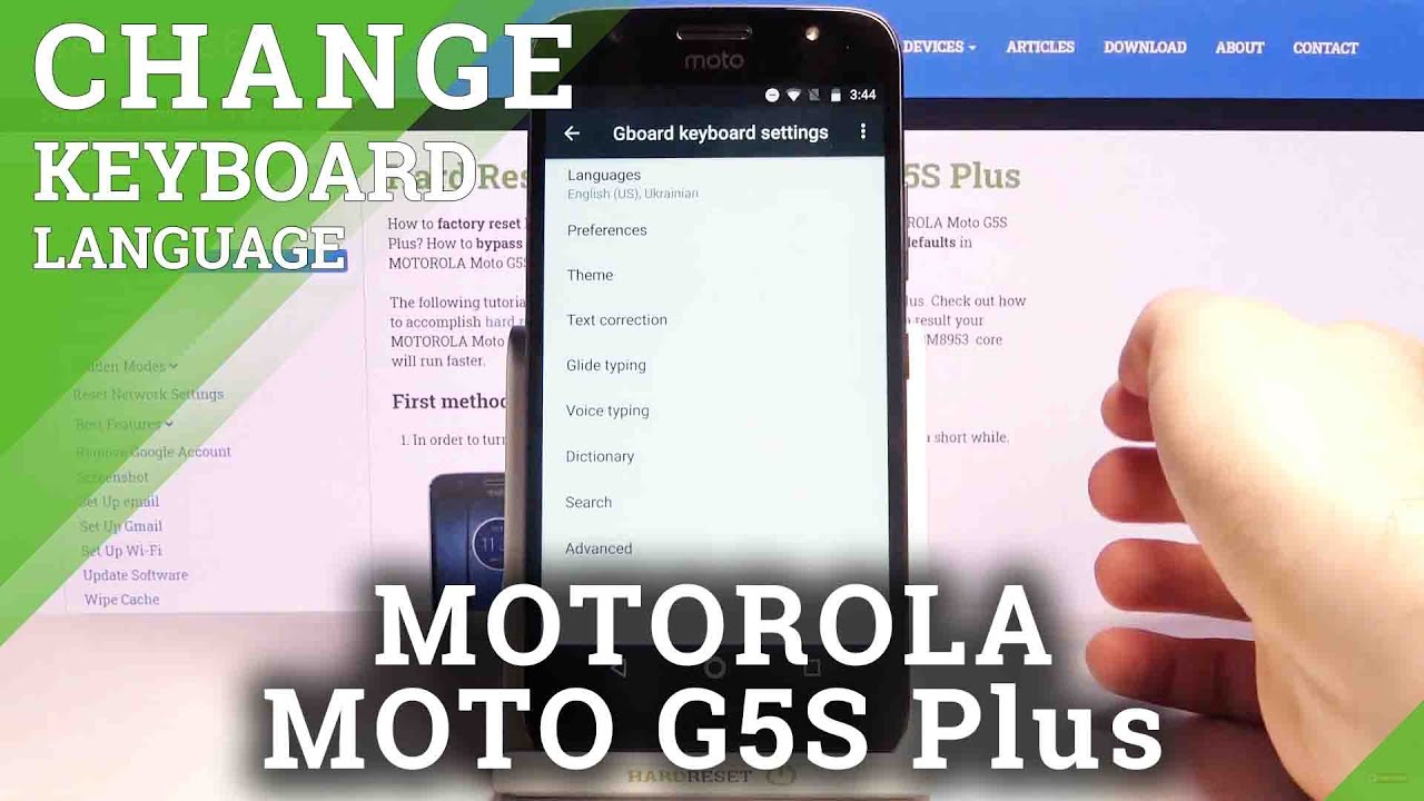 How to Change Keyboard Language on MOTOROLA Moto G5S Plus &ndash; Switch Keyboard Language
