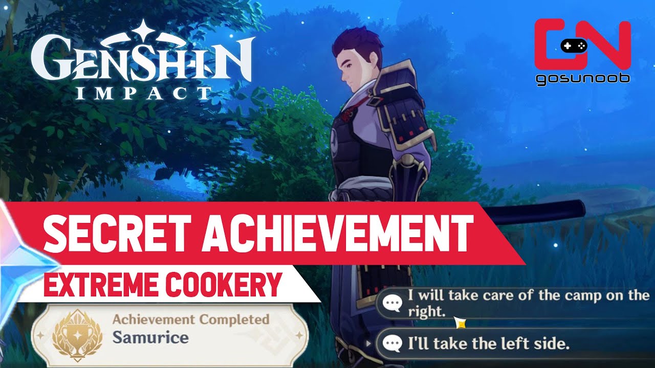 Gourmet Secret Achievement SAMURICE - Genshin Impact Extreme Cookery Daily Commission