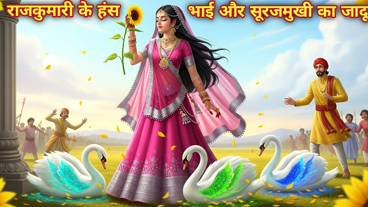 राजकुमारी के हंस भाई और सूरजमुखी का जादू | #HindiStory #MoralStory